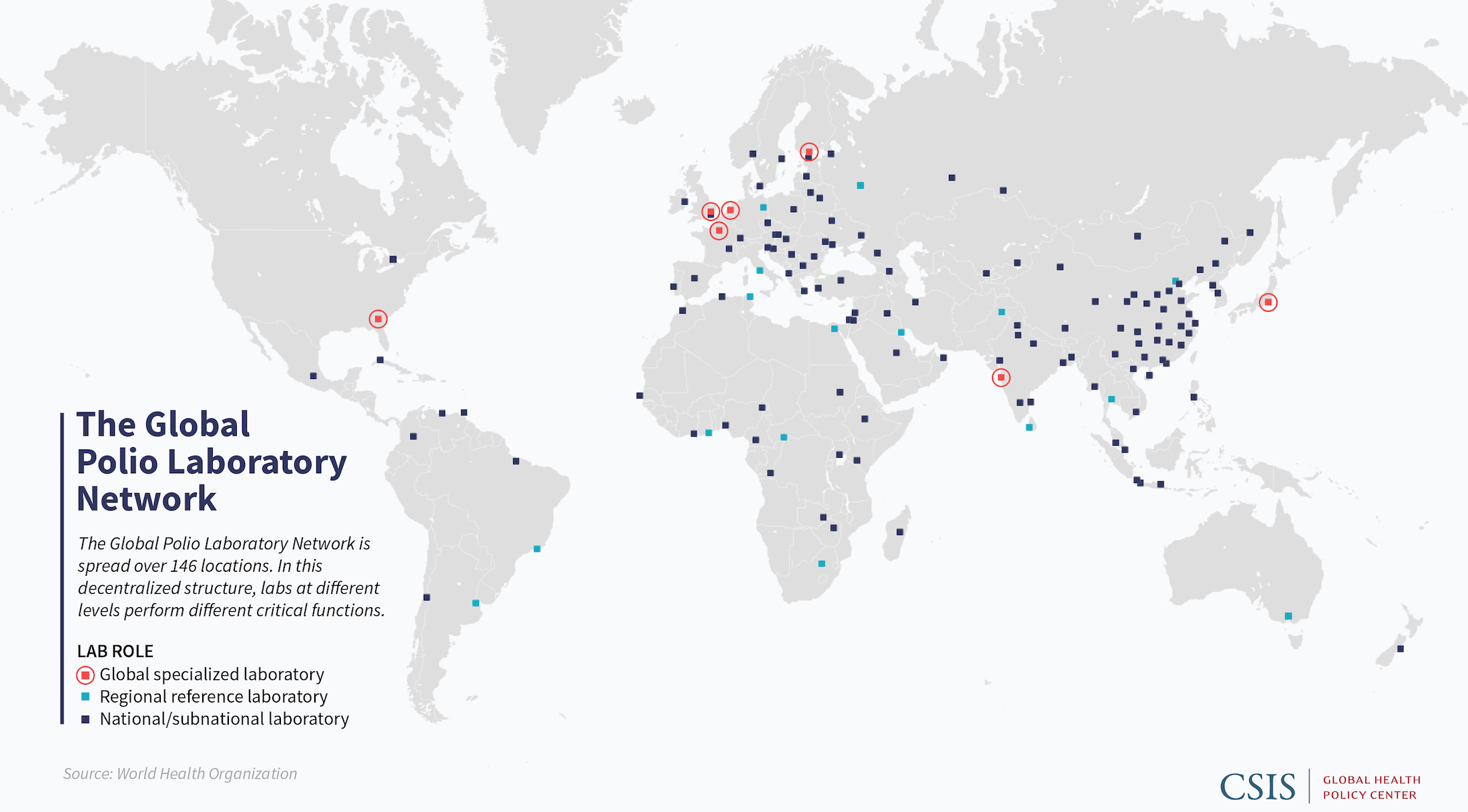 Global Polio Laboratory Network Map