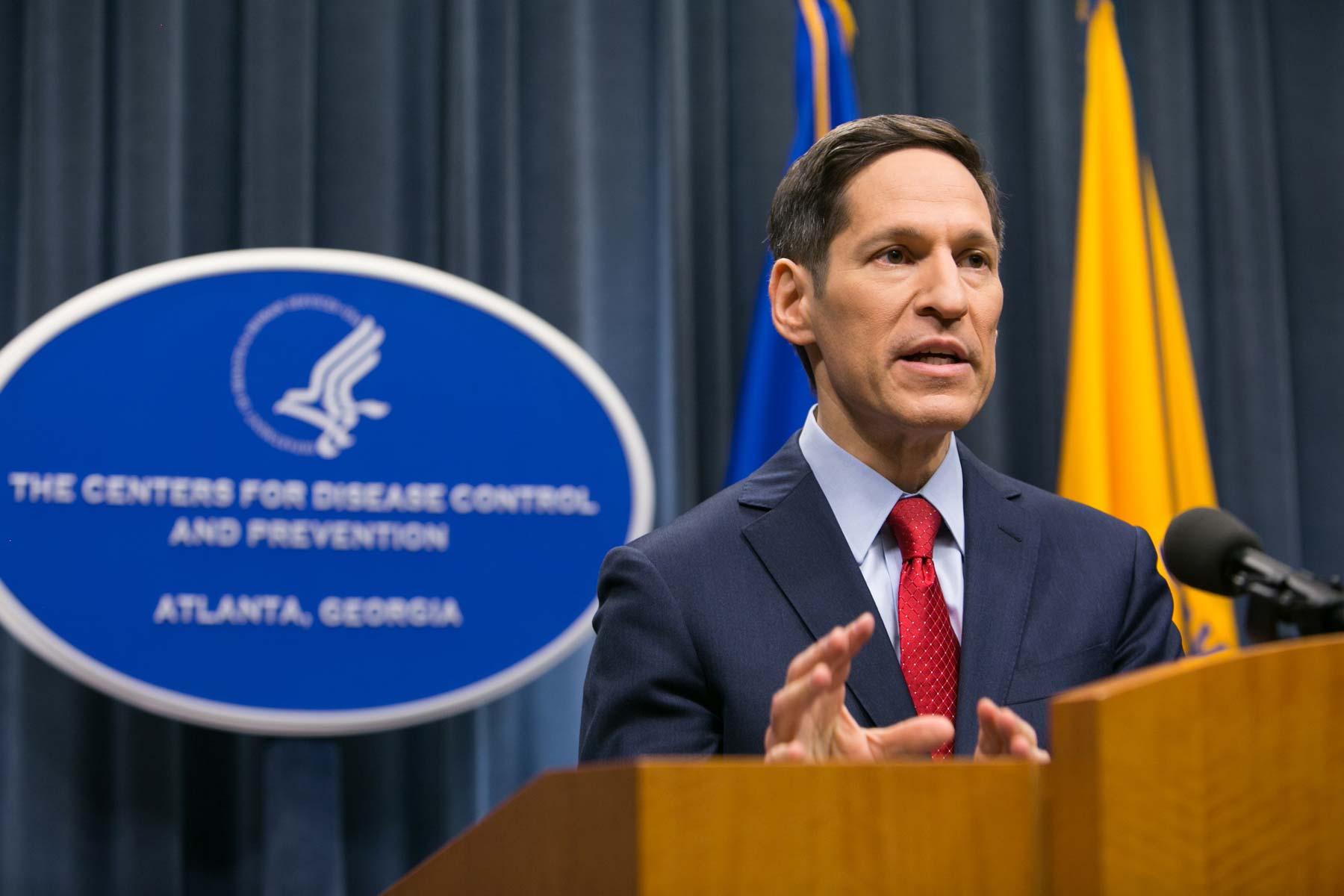 Then CDC Chief Dr. Thomas Frieden Updates Media
