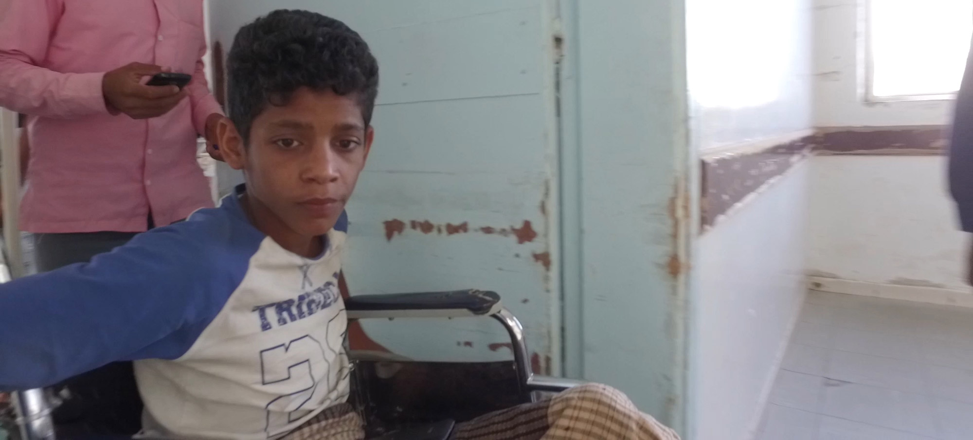 Child in wheelchair