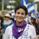 woman at protest