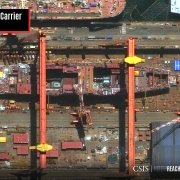 Dalian shipyard in China where Type 004 aircraft carrier is being built.