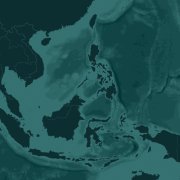 Map showing South China Sea