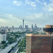 A view towards downtown Beijing from my regular hotel room.