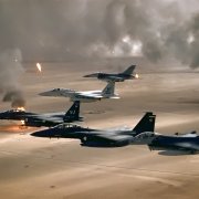 Photo courtesy of https://upload.wikimedia.org/wikipedia/commons/0/04/USAF_F-16A_F-15C_F-15E_Desert_Storm_edit2.jpg