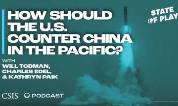 Thumbnail for the episode with a missile being launched in the pacific by China. 