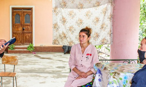 Mavluda visiting patients with MDR-TB. | USAID Central Asia