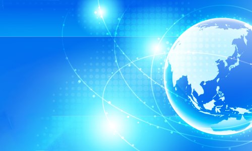 A stylized rendering of Asia.