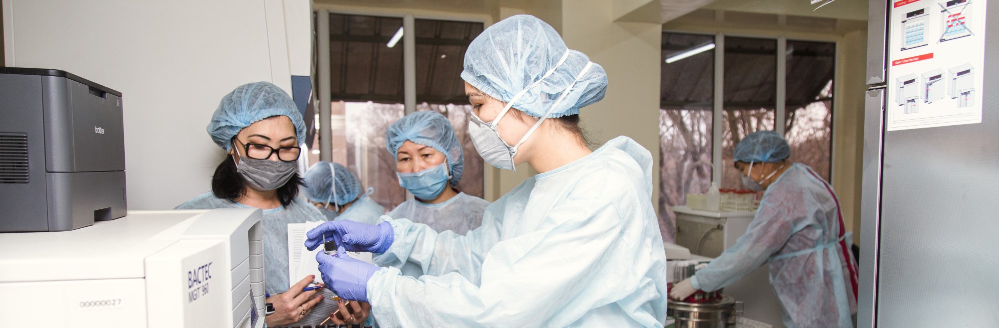 NRL specialists participated in the training on susceptibility testing for new anti-TB drugs, National Reference Laboratory, Almaty, Kazakhstan, January 2021. | USAID Central Asia