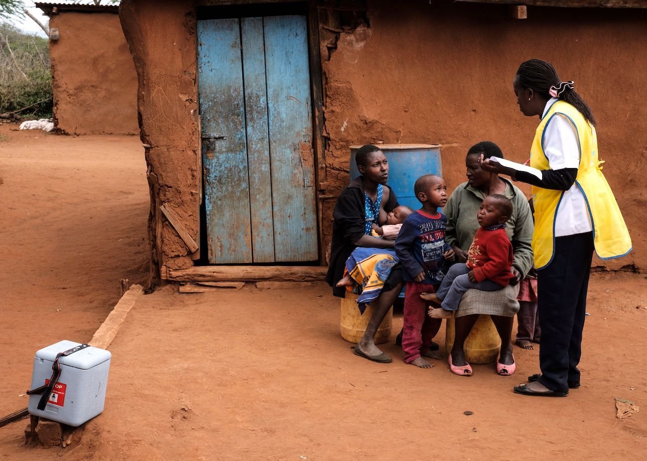 A nurse (R) talks with mothers at their home about polio vaccines.A nurse (R) talks with mothers at their home about polio vaccines. | YASUYOSHI CHIBA/AFP via Getty Images