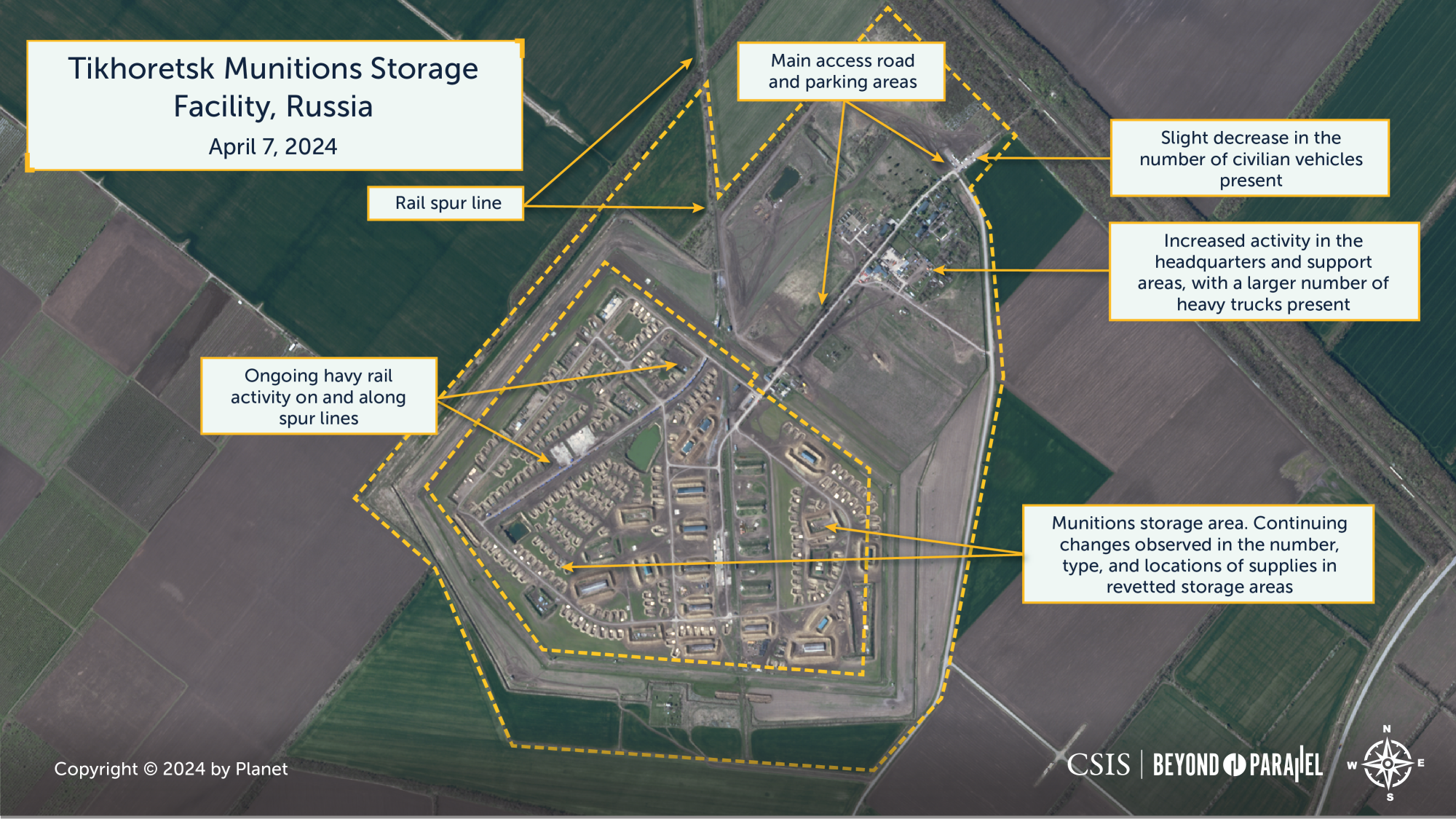  Ongoing Activity at Russia’s Tikhoretsk Munitions Storage Facility