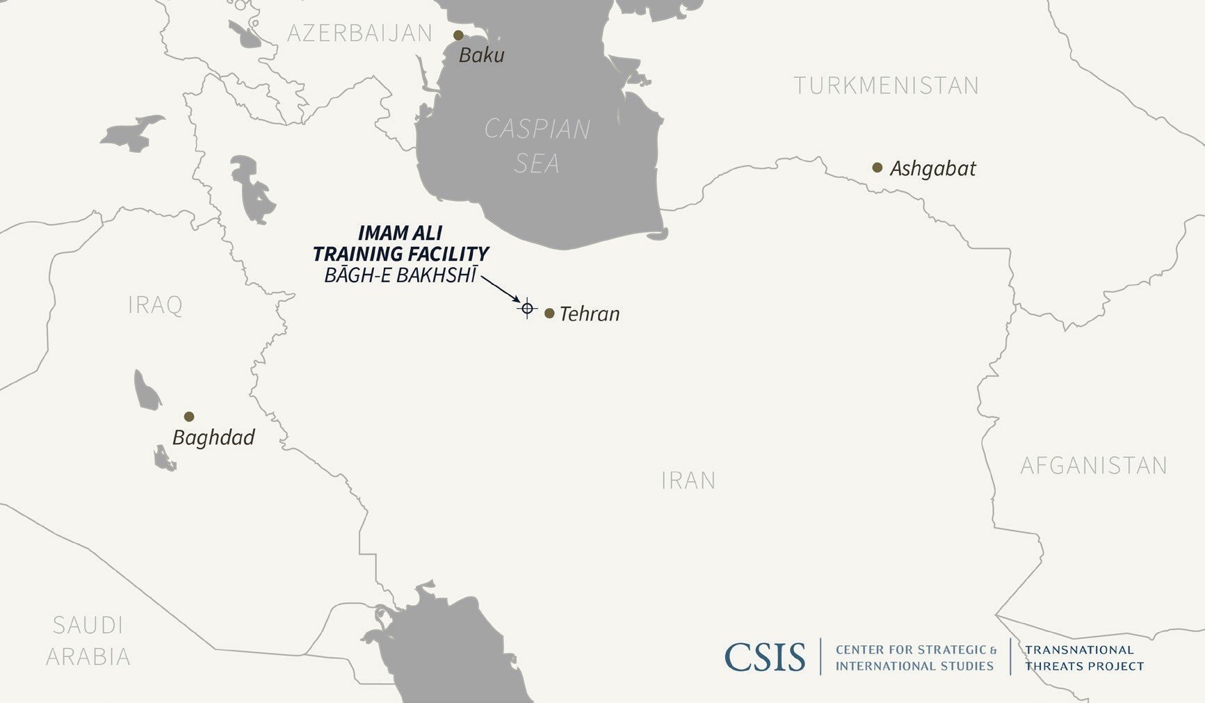 Figure 1: Location of Imam Ali Training Facility, Iran