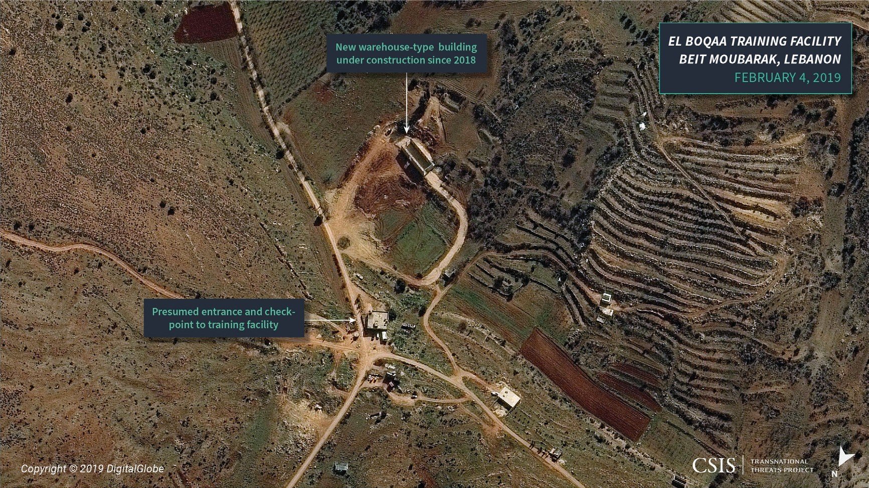 Figure 10: Headquarters and Support Areas, Part 1, El Boqaa Training Facility, Lebanon