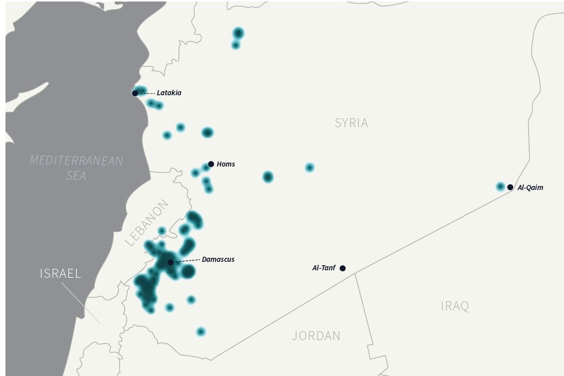 Figure 4: Israeli Strikes in Syria