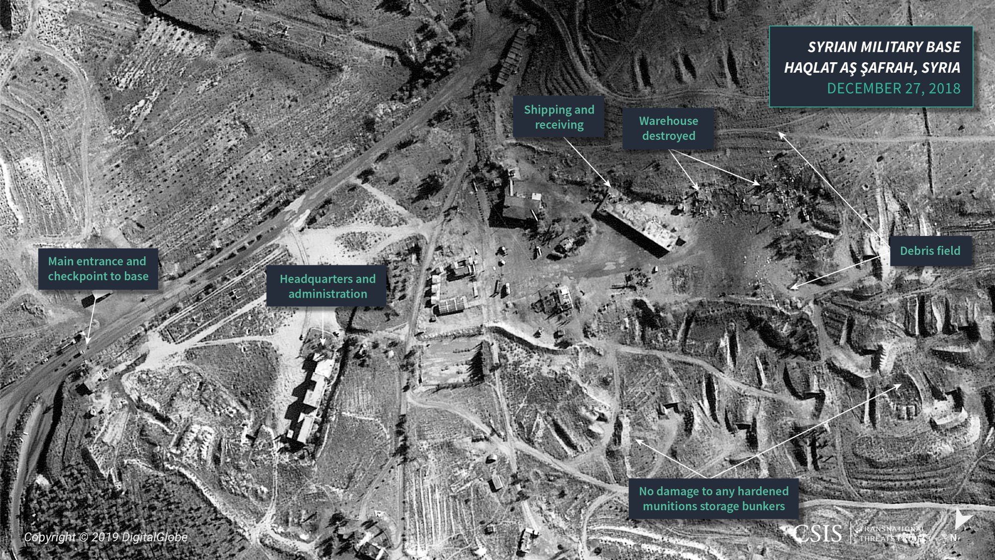 Post-Strike: Satellite Imagery, December 27, 2018