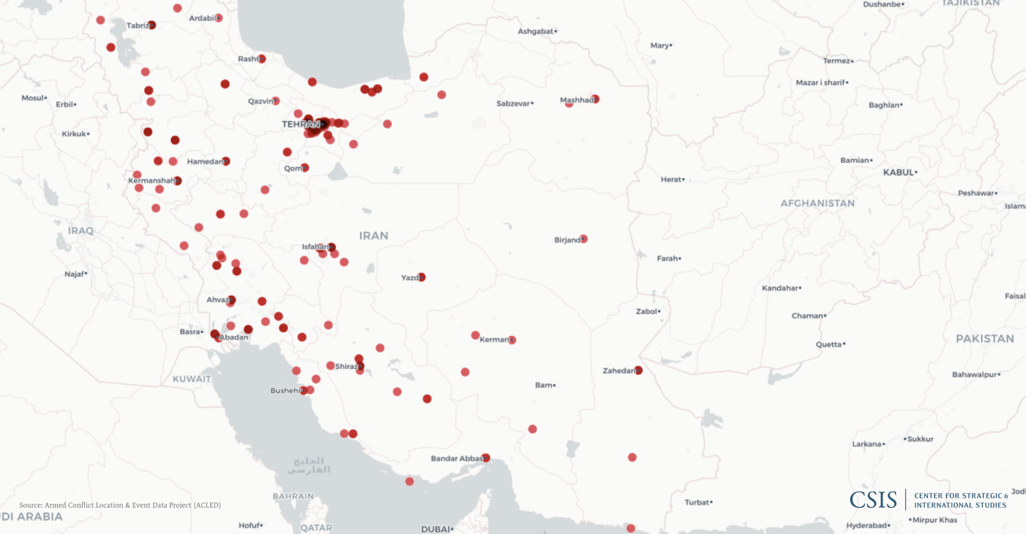 Source: Armed Conflict Location & Event Data Project (ACLED).